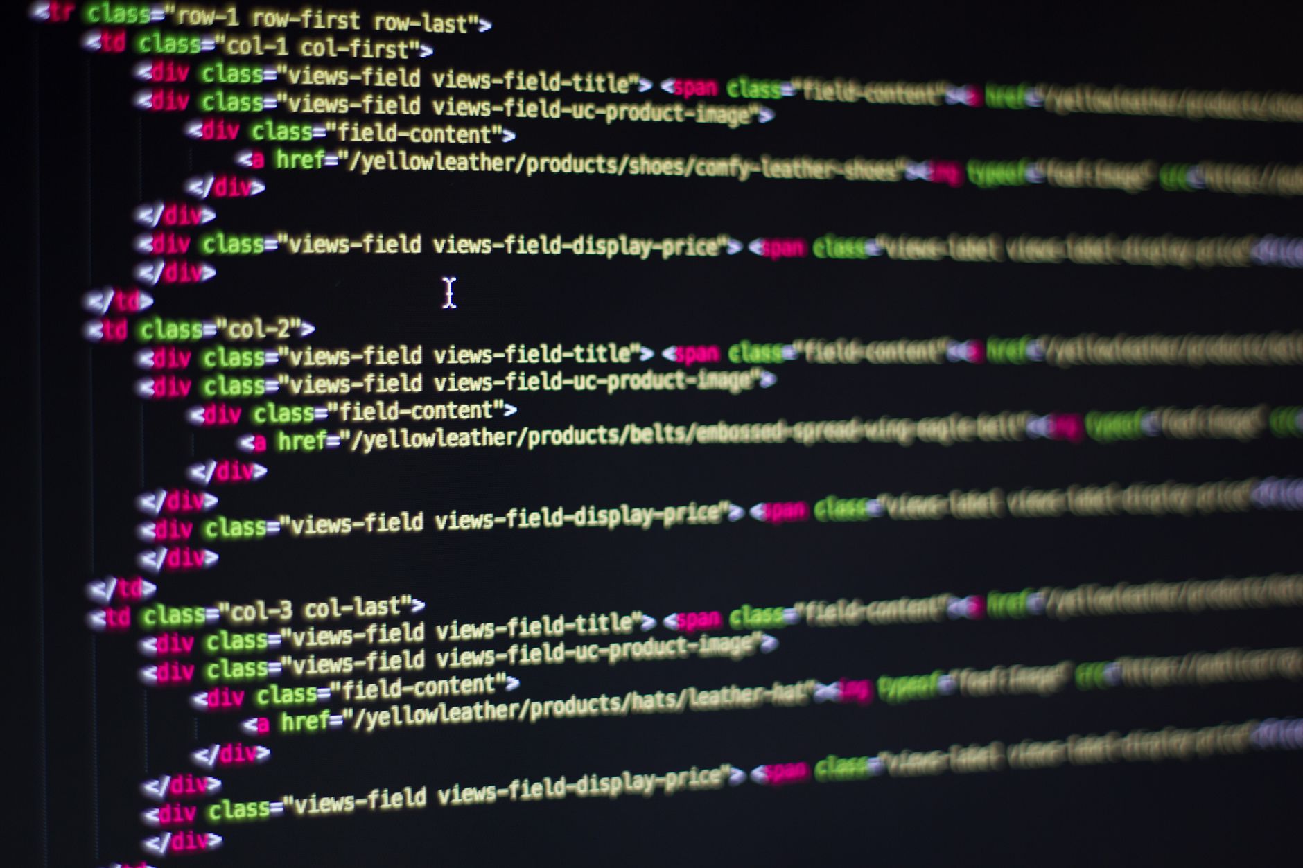 web developer code terminal